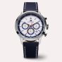 Tommy Hilfiger Mens Kent Chronograph Blue Leather Strap Watch 1710751