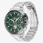 Tommy Hilfiger Mens Bank Chronograph Green Dial Bracelet Watch 1792293