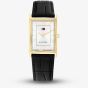 Tommy Hilfiger Mens Ben Rectangle Silver Dial Leather Strap Watch 1710772