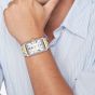 Tommy Hilfiger Mens Ben Rectangle Silver Dial Two Tone Bracelet Watch 1710774