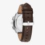 Tommy Hilfiger Mens Cole Chronograph White Dial Leather Strap Watch 1792270