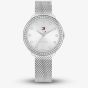 Tommy Hilfiger Demi Silver Crystal Mesh Strap Watch 1782698