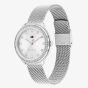 Tommy Hilfiger Demi Silver Crystal Mesh Strap Watch 1782698