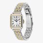 Tommy Hilfiger Ladies Mia Two Tone Square Silver Dial Bracelet Watch 1782915
