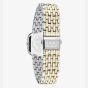 Tommy Hilfiger Ladies Abby Two Tone Square Silver Dial Bracelet Watch 1782922