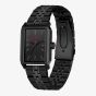 HUGO Mens #Steeze Rectangle Black Dial Bracelet Watch 1530483