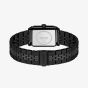 HUGO Mens #Steeze Rectangle Black Dial Bracelet Watch 1530483