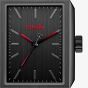 HUGO Mens #Steeze Rectangle Black Dial Bracelet Watch 1530483