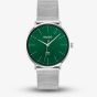 HUGO Mens #Style 3H Green Dial Mesh Bracelet Watch 1530472