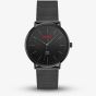 HUGO Mens #Style 3H Black Dial Mesh Bracelet Watch 1530474