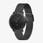 HUGO Mens #Style 3H Black Dial Mesh Bracelet Watch 1530474