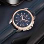 Maserati Successo Blue Leather Strap Watch R8871621015