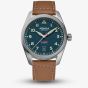 Alpina Mens Startimer Pilot Automatic Navy Dial Leather Watch AL-525NW4S36
