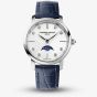 Frederique Constant Ladies moonphase Blue Strap Watch FC-206MPWD1S6