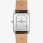Frederique Constant Unisex Carree Small Seconds Black Leather Strap Watch FC-235S2C6