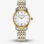 Frederique Constant Ladies Slimline Two-Tone Mother Of Pearl Dial Watch FC-220MPWD1S23B