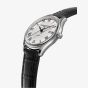 Frederique Constant Mens White Dial & Black Leather Strap Watch FC-303MC5B6