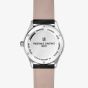 Frederique Constant Mens White Dial & Black Leather Strap Watch FC-303MC5B6