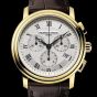 Frederique Constant Mens Classic Quartz Chronograph Brown Leather Strap Watch FC-292MC4P5