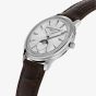Frederique Constant Mens Classic Moneta Moonphase Silver Watch FC-206S3S6