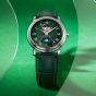 Frederique Constant Mens Classic Heart Beat Moonphase Green Dial Watch FC-335MCGRW4P26