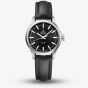  Swiss Military Ladies Classic Black Leather Strap Watch SM34105.08