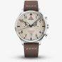  Swiss Military Mens Vintage Chronograph Brown Leather Strap Watch SM34098.09
