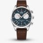 Swiss Military Mens Vintage Chronograph Brown Leather Strap Watch SM34090.04