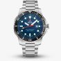 Swiss Military Mens Solar Sports Blue Dial Bracelet Watch SMS34102.02