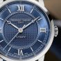 Frederique Constant Premiere Blue Dial Leather Strap Watch FC-301N3B6