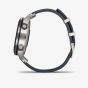  Garmin Mens Marq Captain Titanium Blue Fabric Strap Smartwatch 010-02006-07 