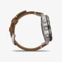 Garmin Mens Marq Adventurer Titanium Brown Leather Strap Watch 010-02006-27 