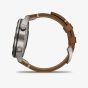 Garmin Mens Marq Adventurer Titanium Brown Leather Strap Watch 010-02006-27 