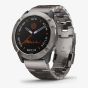 Garmin Unisex Fenix 6X Pro Solar Edition Titanium Bracelet Watch 010-02157-24 