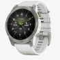 Garmin Mens Epix2 47mm Titanium Silver Case Smartwatch 010-02582-21
