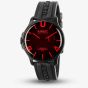 U-BOAT Mens Darkmoon 44mm Red Glass & Black Case Watch 8466/C