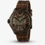U-BOAT Mens Darkmoon Unico Brown Leather Strap Watch U9600/A