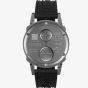 U-BOAT Mens U-65 Skeleton Dial Black Rubber Strap Watch U3352