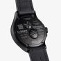 U-BOAT Mens Darkmoon Kama Grey Multi-Tone Dial Black Leather Strap Watch U3339