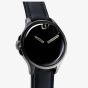 U-BOAT Mens Darkmoon Kama Blue Multi-Tone Dial Black Leather Strap Watch U3340