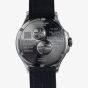 U-BOAT Mens Darkmoon Kama Blue Multi-Tone Dial Black Leather Strap Watch U3340