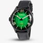 U-BOAT Mens Darkmoon Kama Green Multi-Tone Dial Black Leather Strap Watch U3343