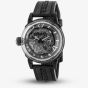 U-BOAT Mens U-65 Skeleton Dial Black Rubber Strap Watch U3349