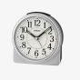 Seiko Silver Bedside Alarm Clock QHE198S