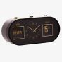 Hometime Black & Gold Calendar Alarm Clock 9771