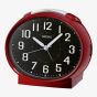 Seiko Retro Red Oval Bell Alarm Clock QHK059R