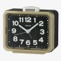 Seiko Retro Gold Black Bell Alarm Clock QHK062G