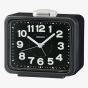 Seiko Retro Black Bell Alarm Clock QHK062K