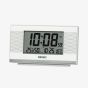 Seiko White Rectangle Digital Dual Alarm Clock QHL094W