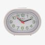 Hometime White Oval Beep Alarm Clock 5155W